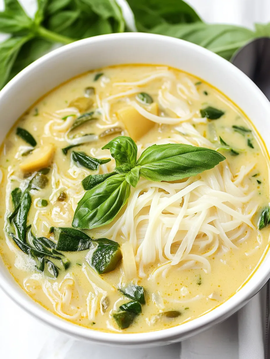Quick Thai Green Curry Soup Bowl