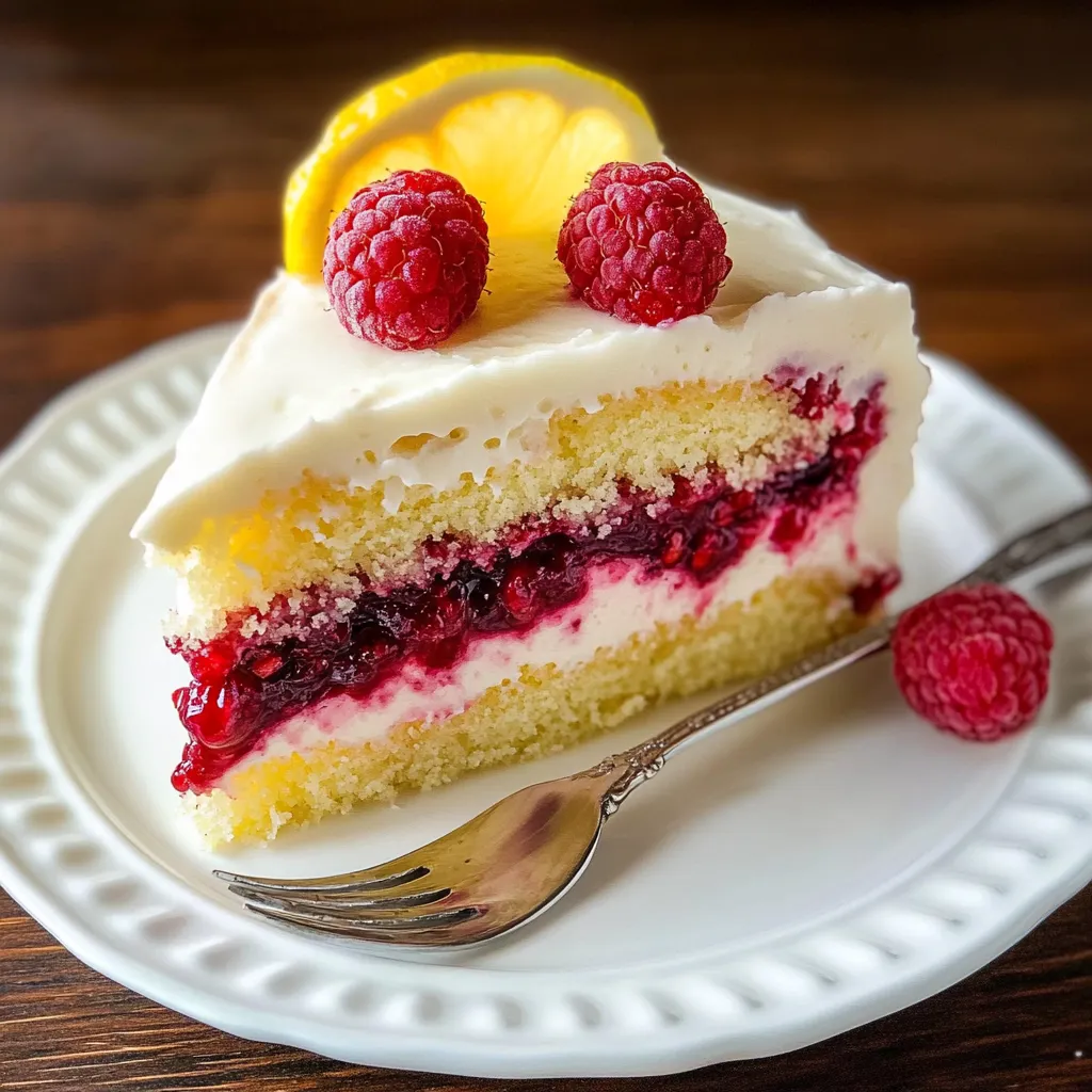 lemon raspberry bundt cake