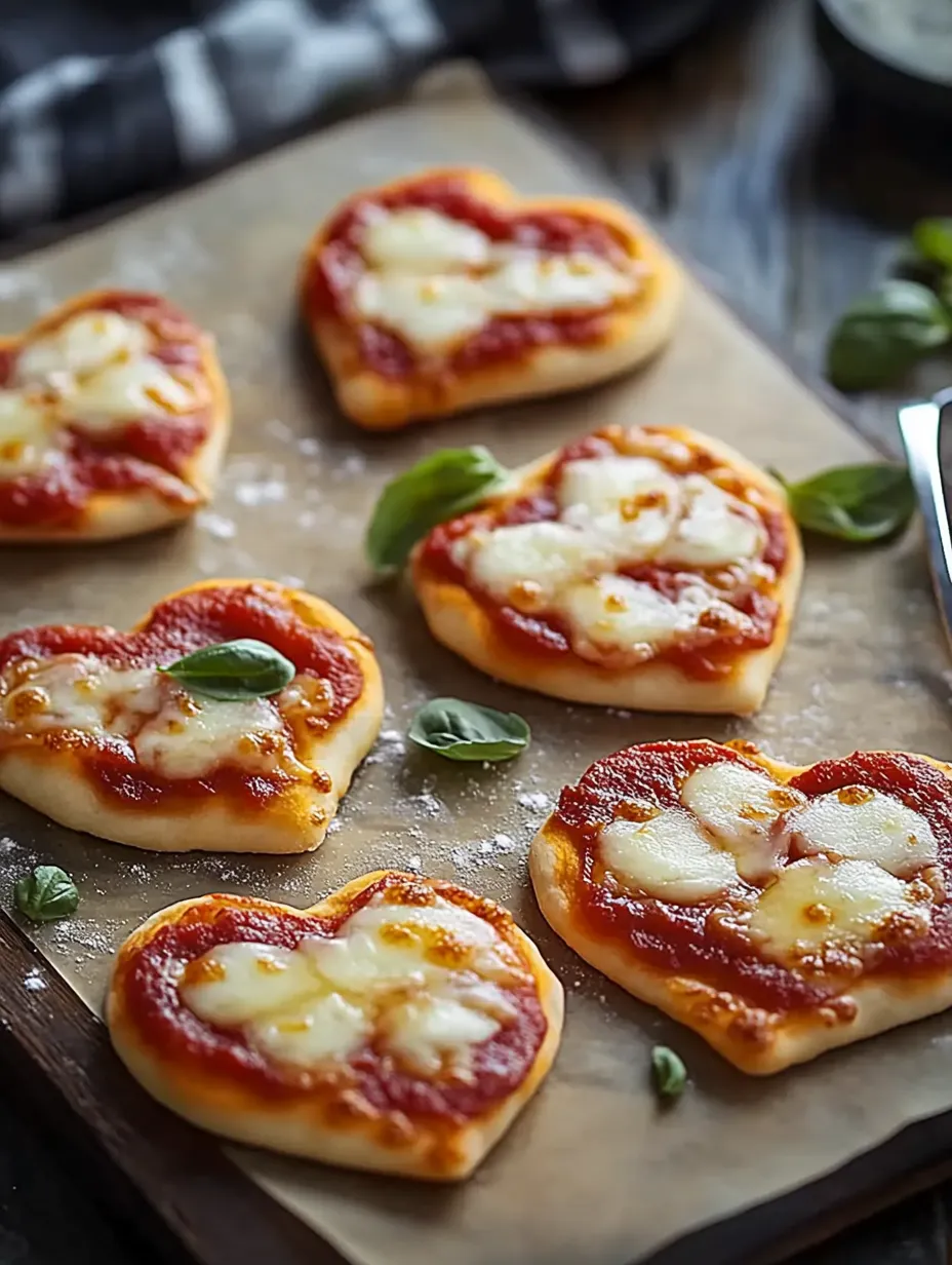 Heart Pizzas, Quick & Easy