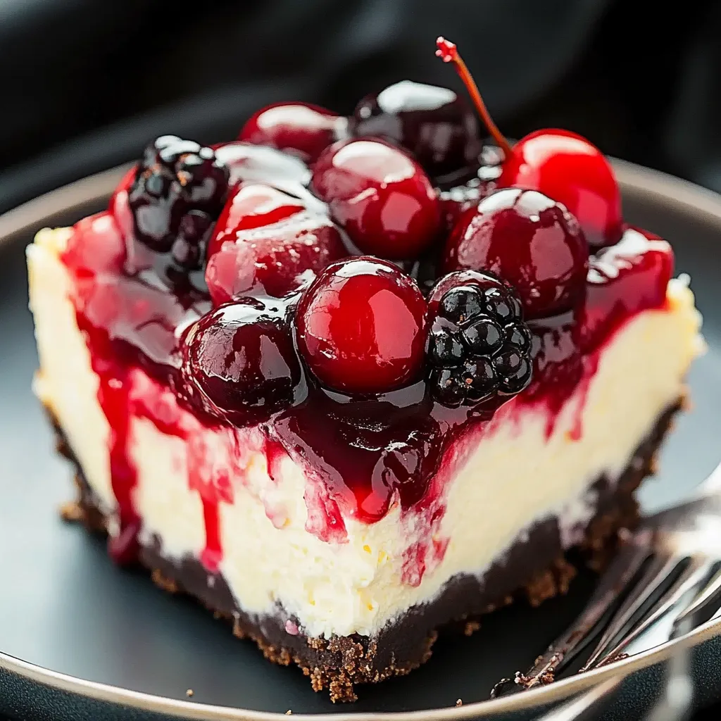 Decadent Black Forest Cheesecake