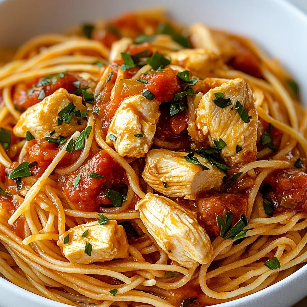Easy Monterey Chicken Spaghetti
