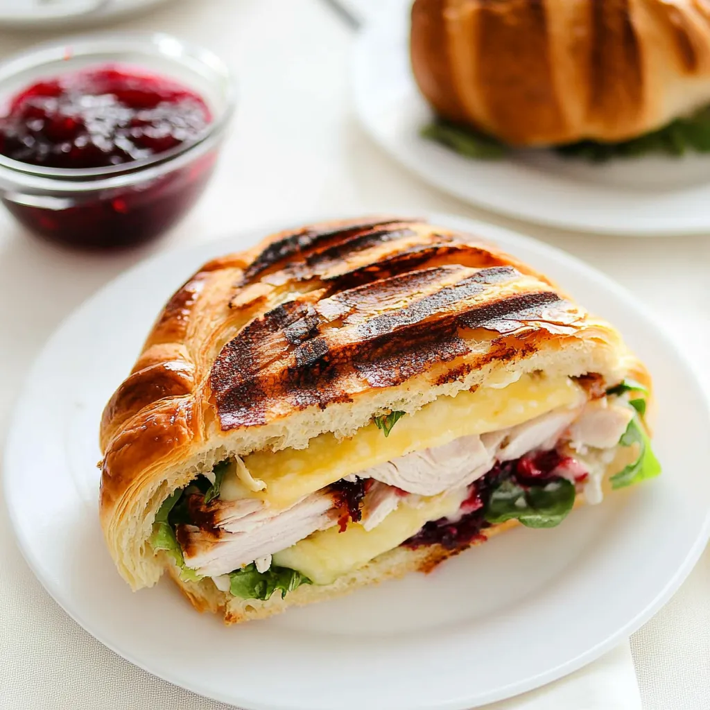 Turkey and Brie Croissant Panini
