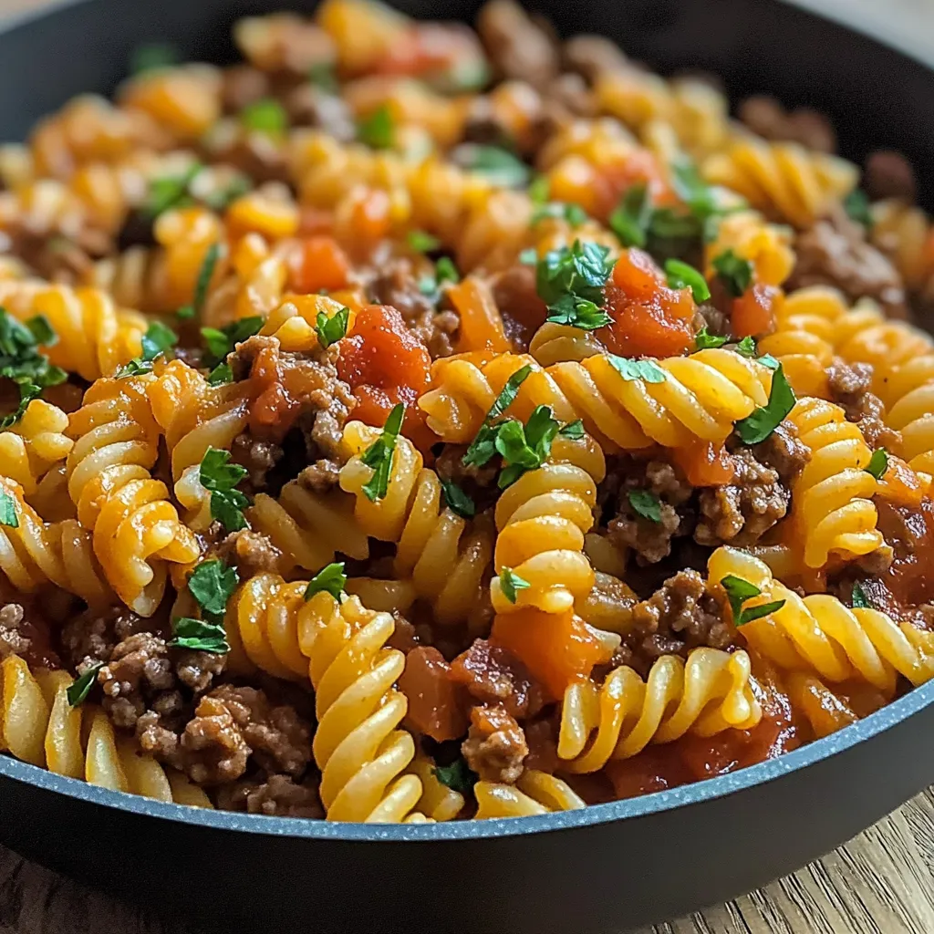 One Pot Beef Taco Pasta Recipe