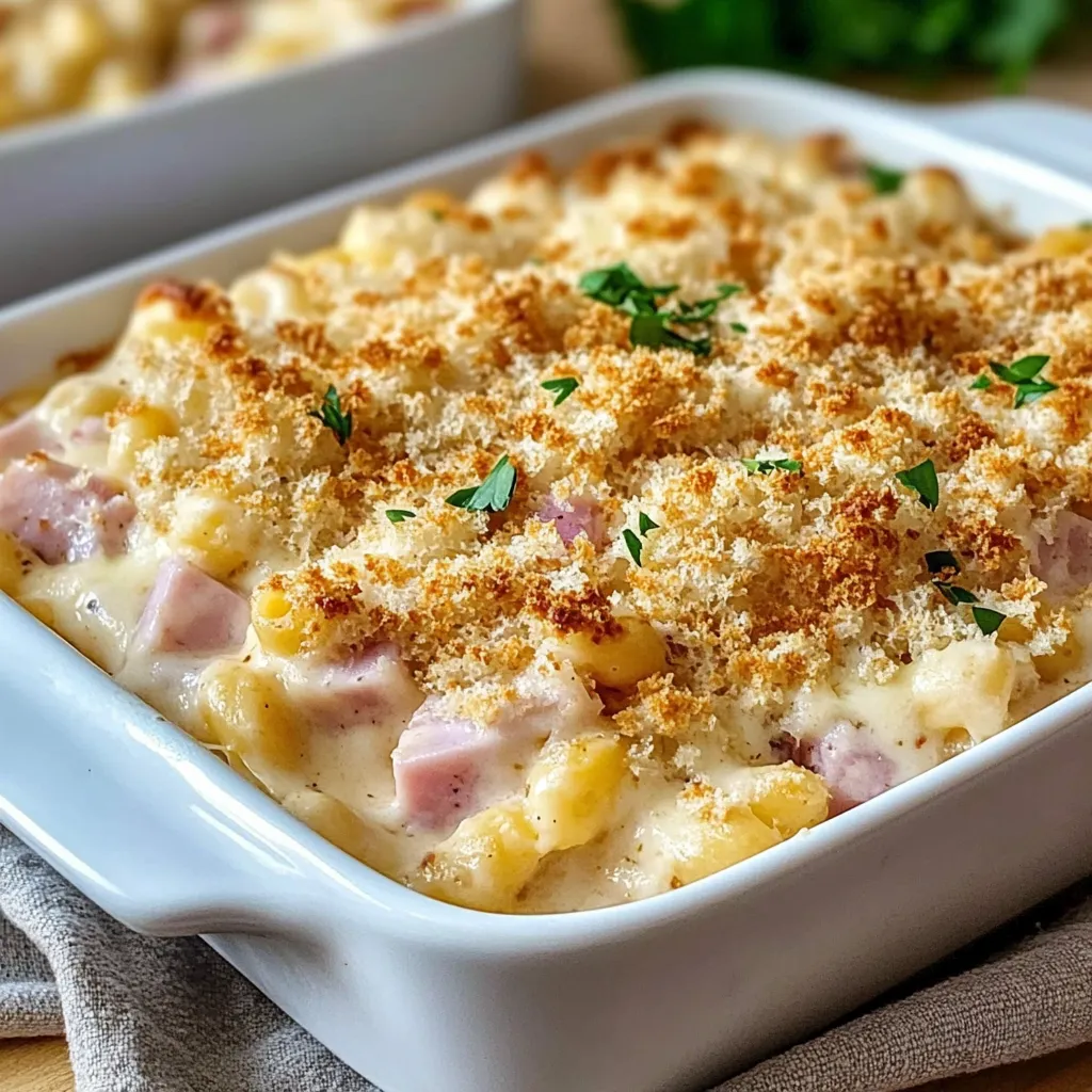 Homestyle Chicken Cordon Bleu Casserole Serving