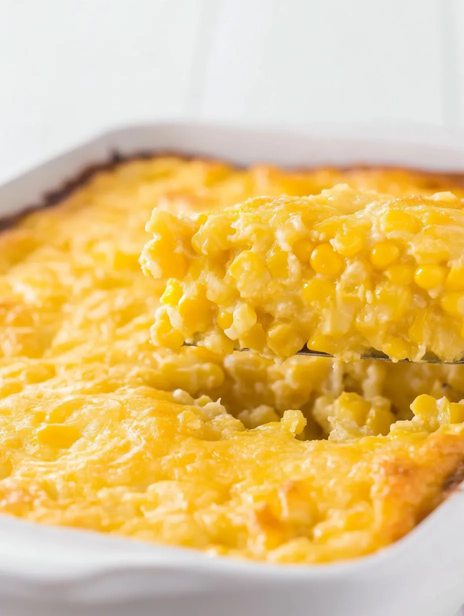Cheesy Corn Bake with Melty Top