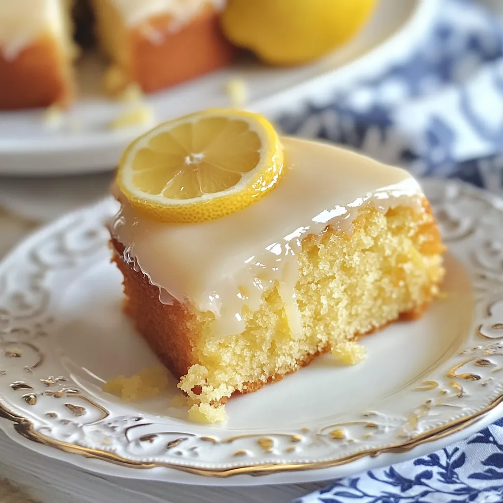 Tasty Lemon Cake Creation
