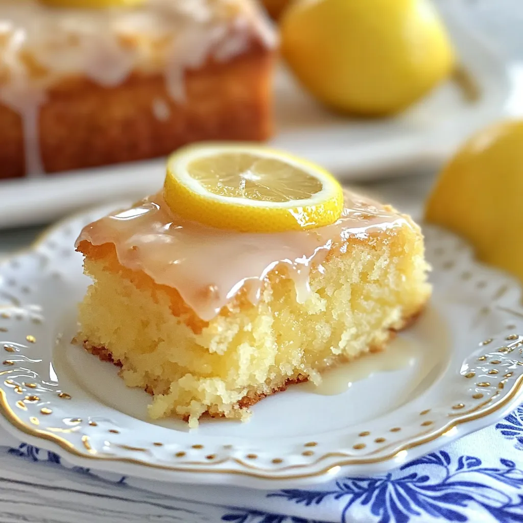 Detailed Lemon Cake Shot