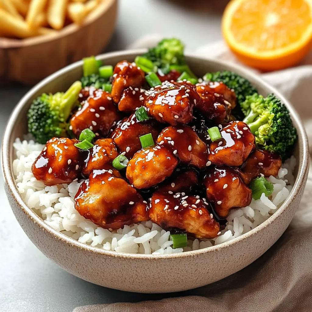 Sticky Honey Chicken Dish