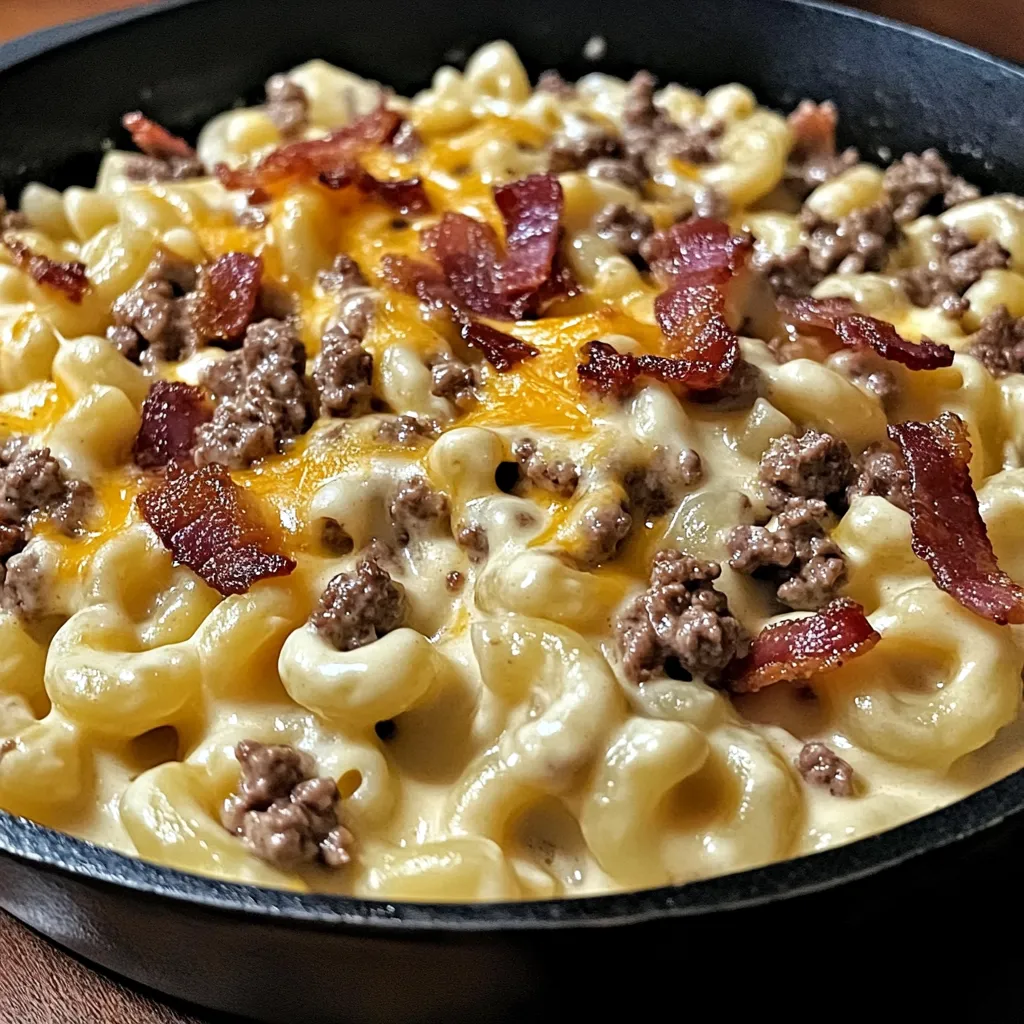 Creamy Burger-Inspired Pasta Dish