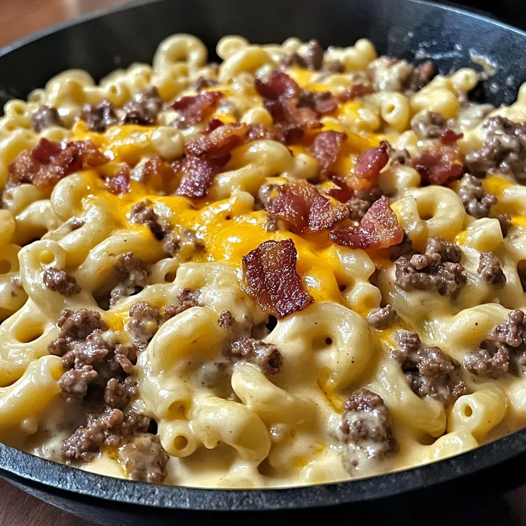 Rich Burger-Inspired Alfredo Creation
