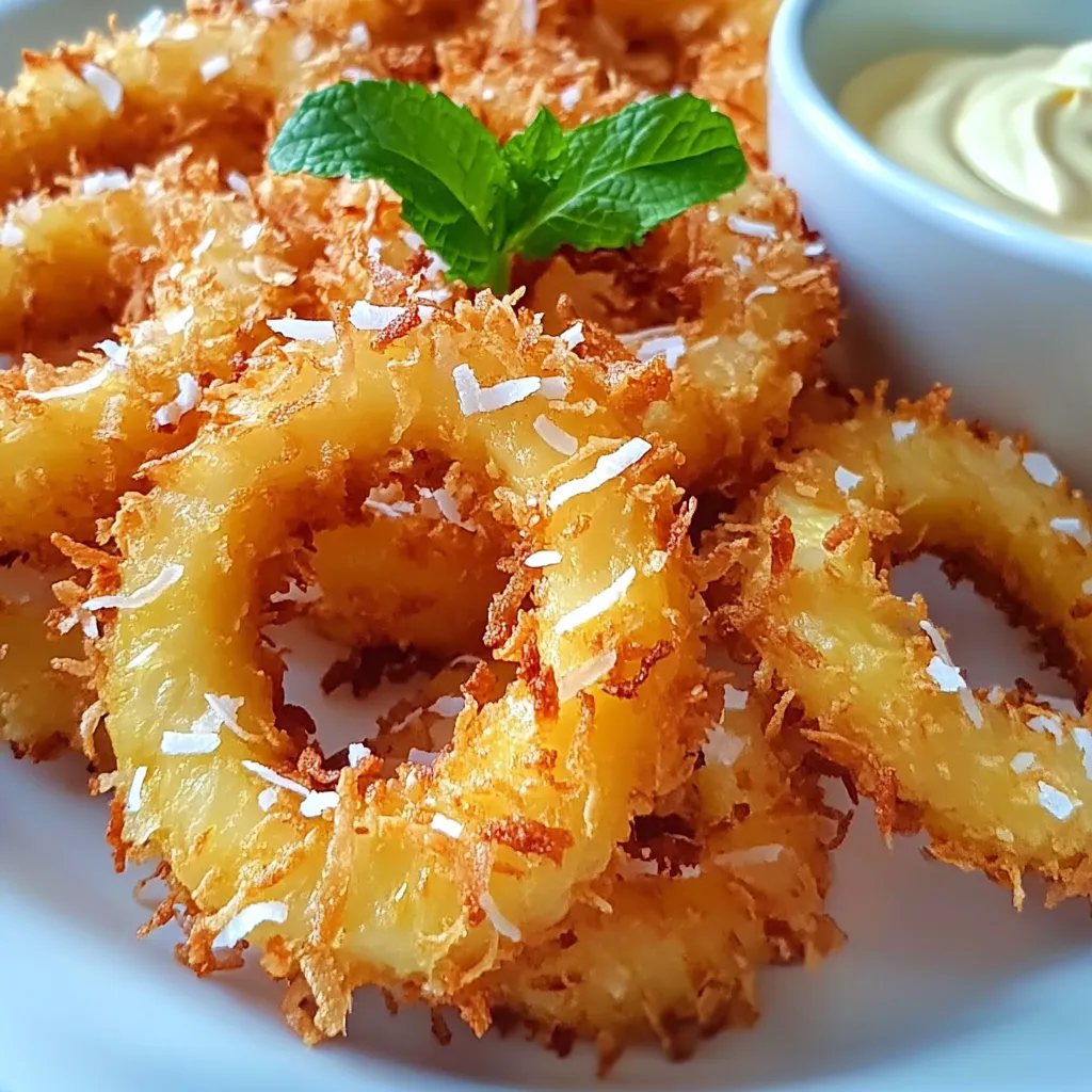 Tropical Coconut Fried Pineapple