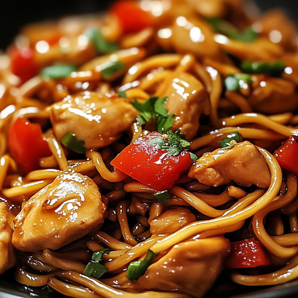 Homemade Chicken Spaghetti Lo Mein