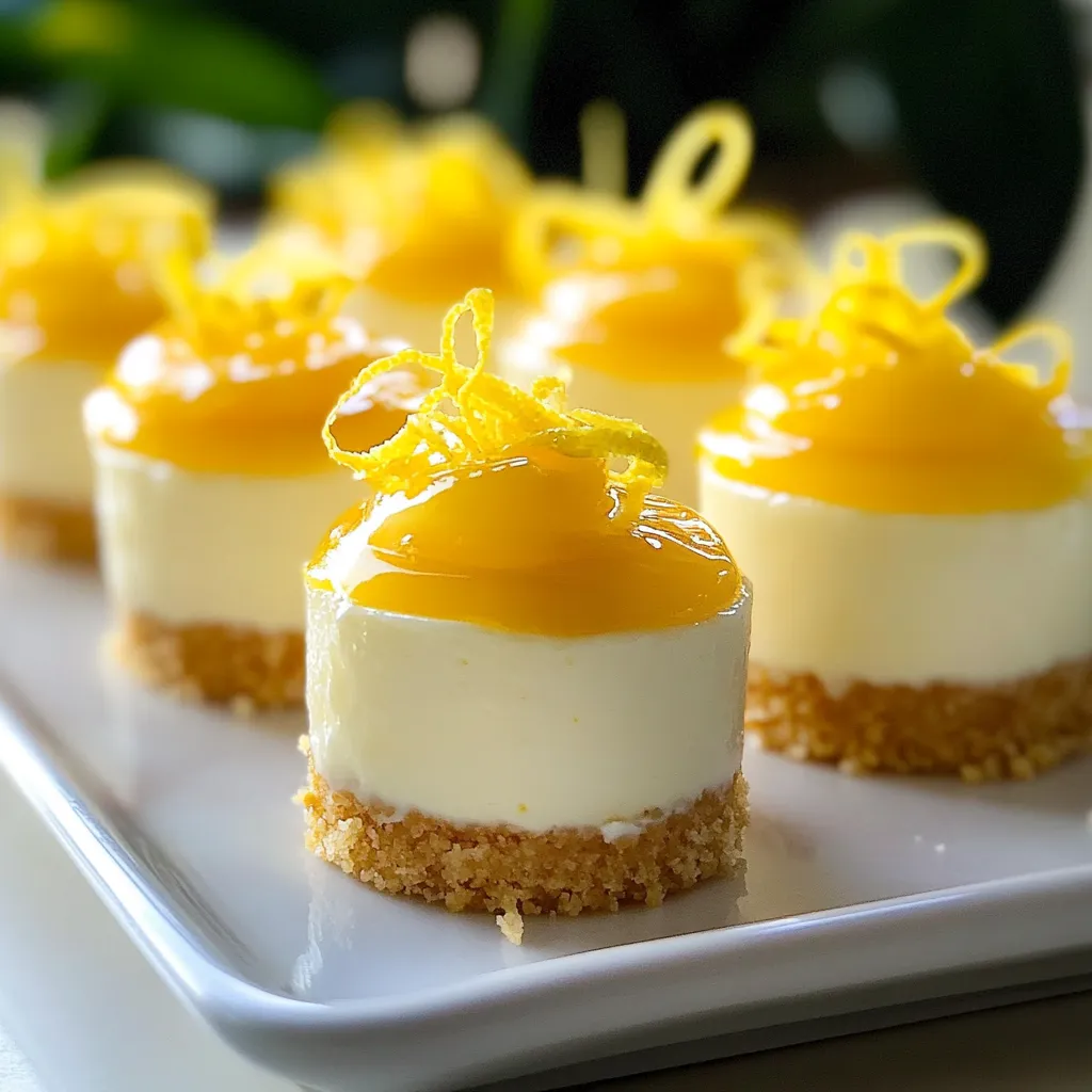 Mini Lemon Cheesecakes