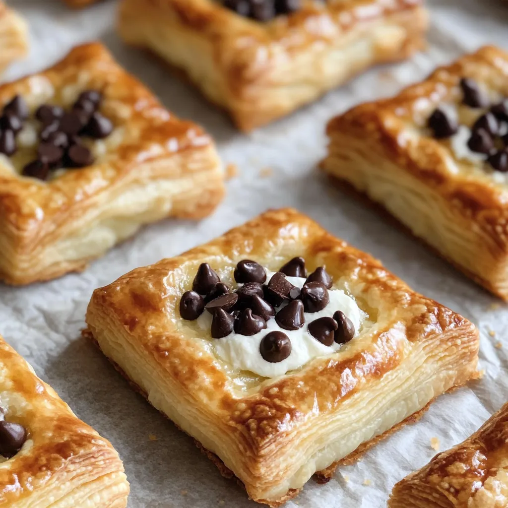 Ricotta Chocolate Chip Squares