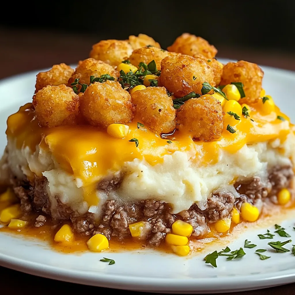 simple tater tot shepherd's pie casserole
