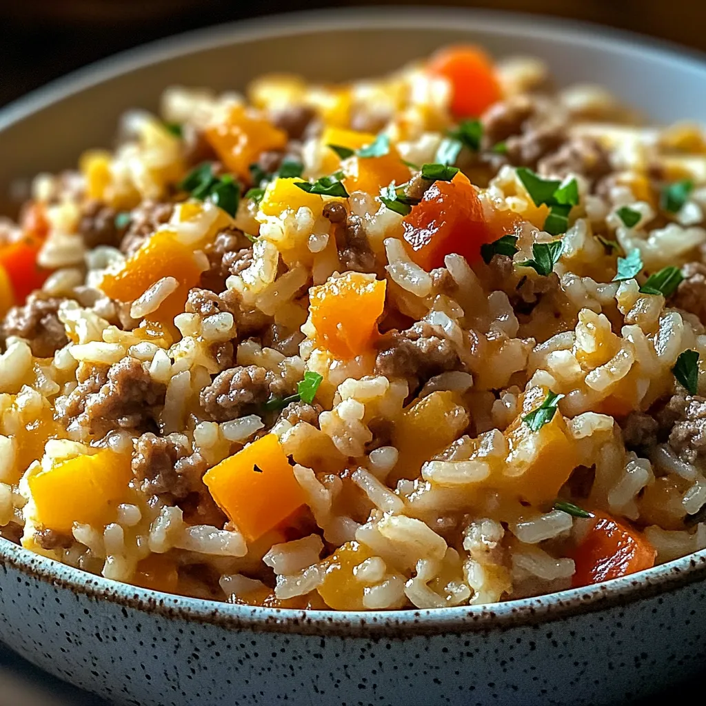 Easy Hamburger Rice Casserole