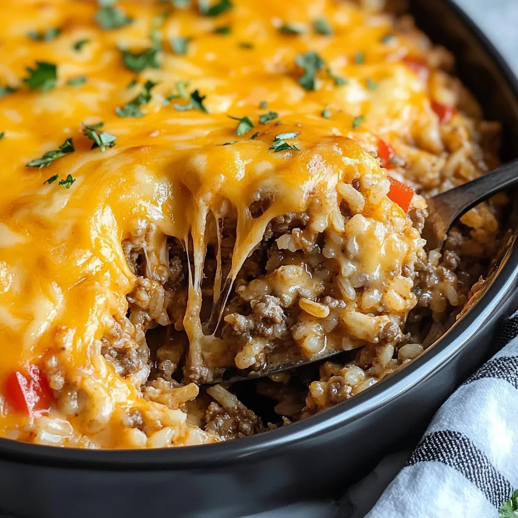 Easy Cheesy Taco Rice
