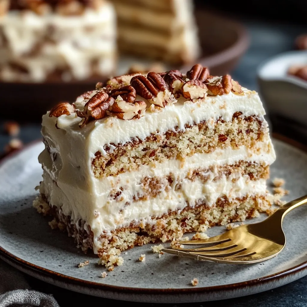 Close-up Italian Cream Sheet Cake