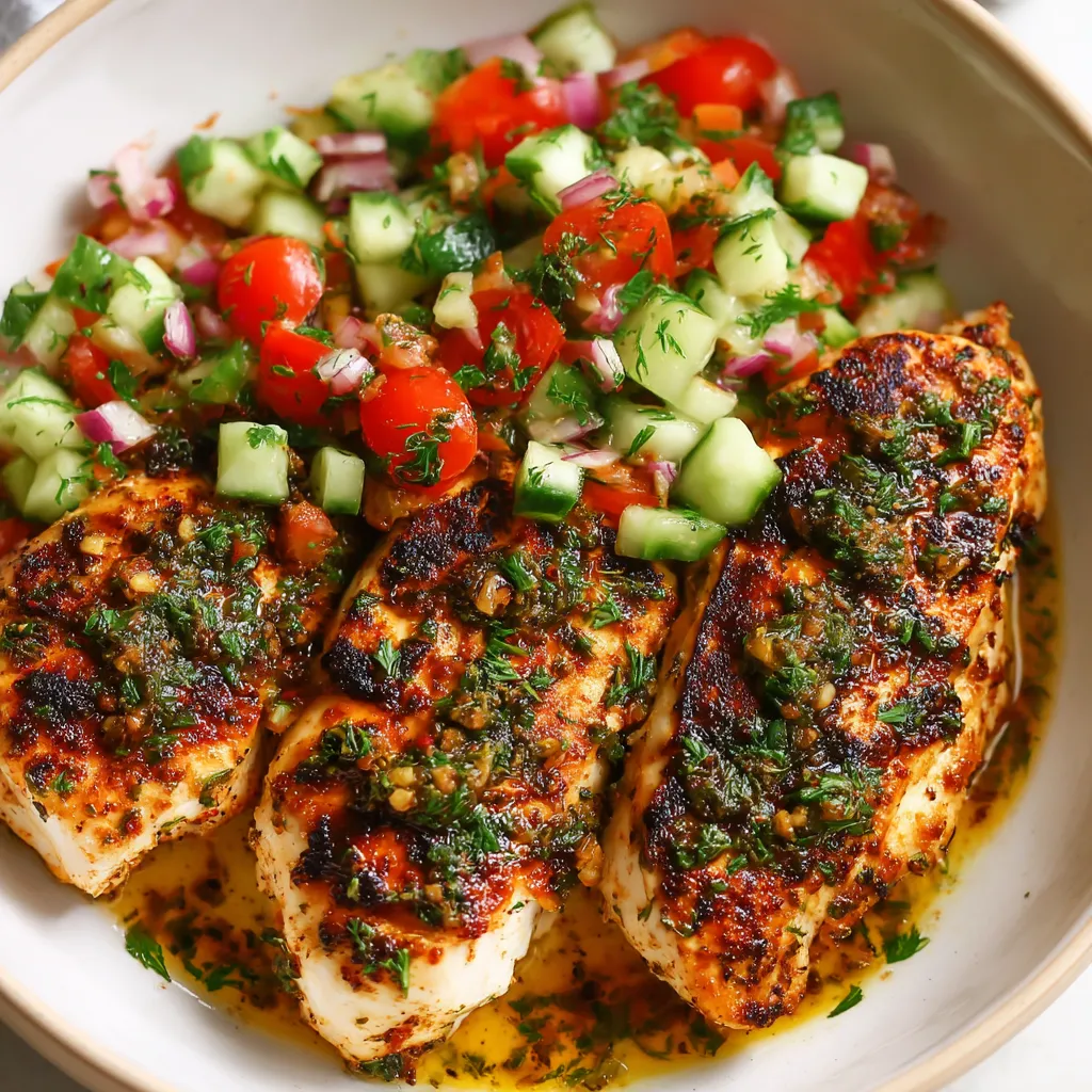 A bowl of food with chicken and vegetables.