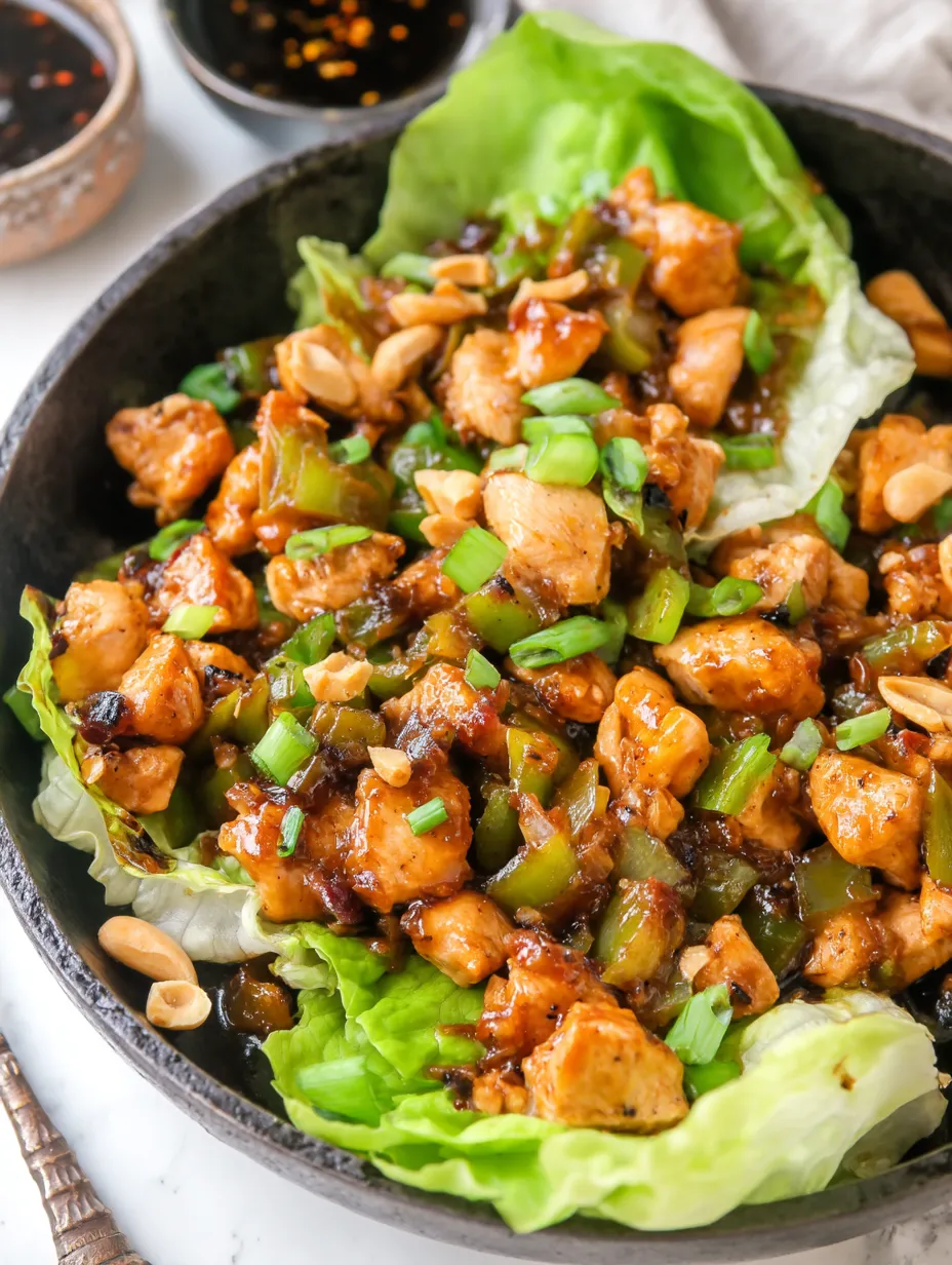 A bowl of chicken and vegetables.
