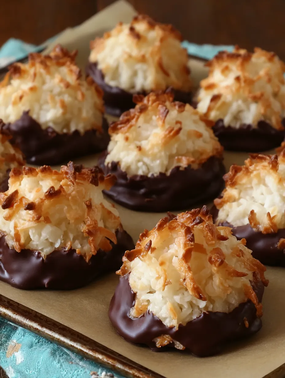 Chocolate covered coconut cake.