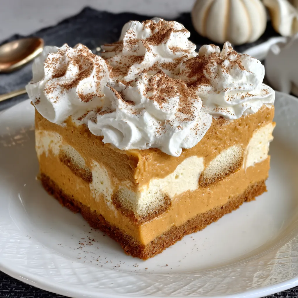 A slice of cake with white whipped cream on top.