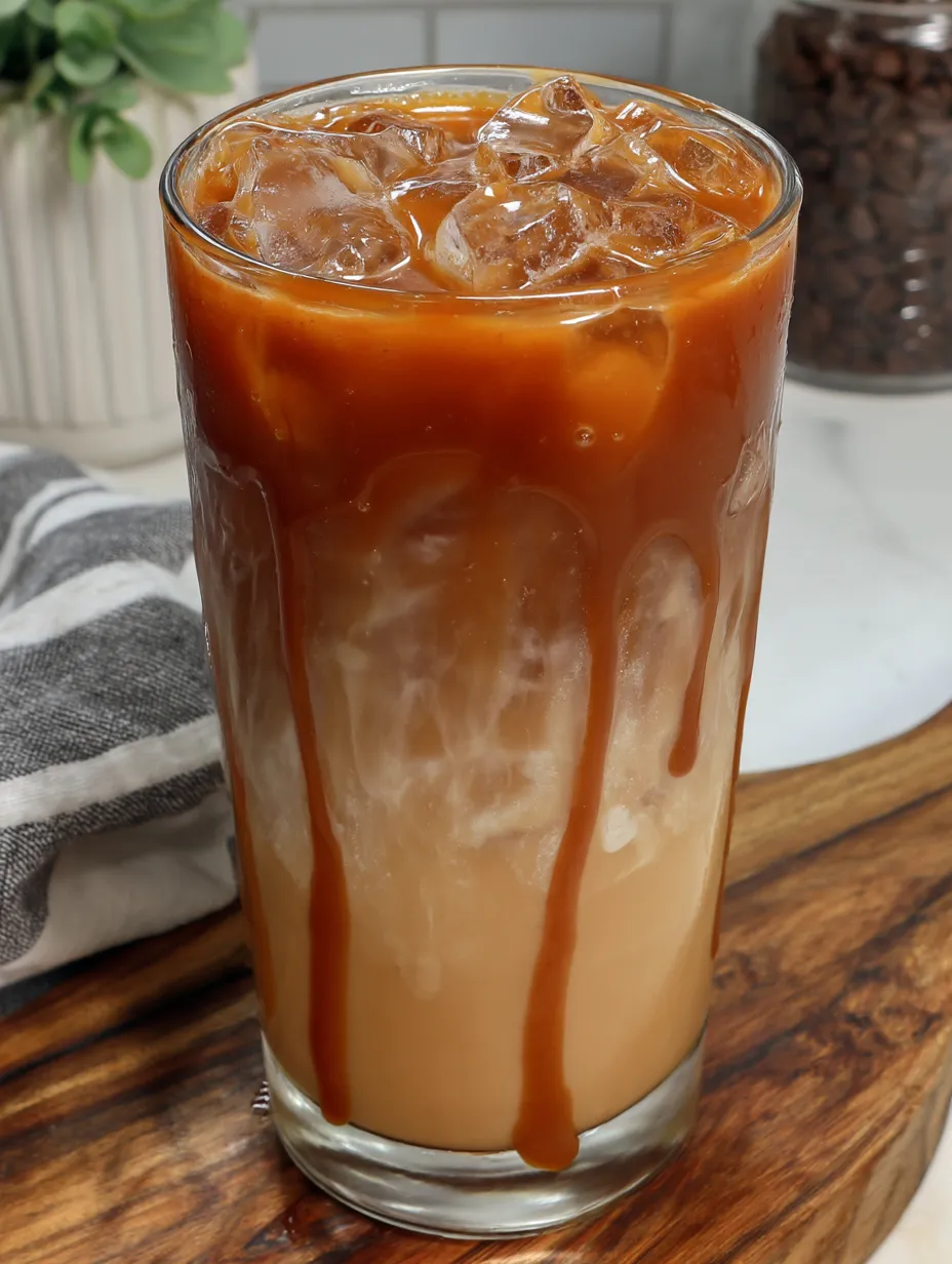 A glass of tea with a wooden spoon in it.