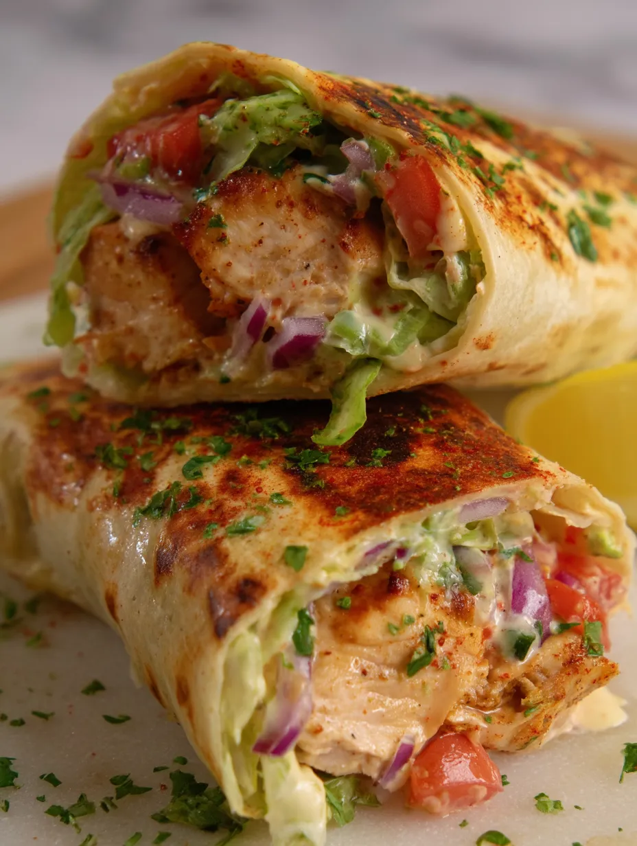 A sandwich with lettuce, tomato and chicken.