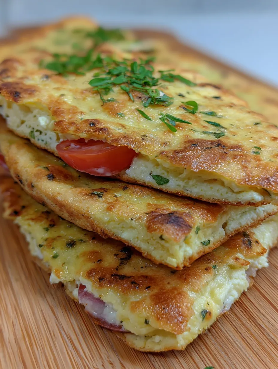 A stack of sandwiches with tomatoes and herbs.