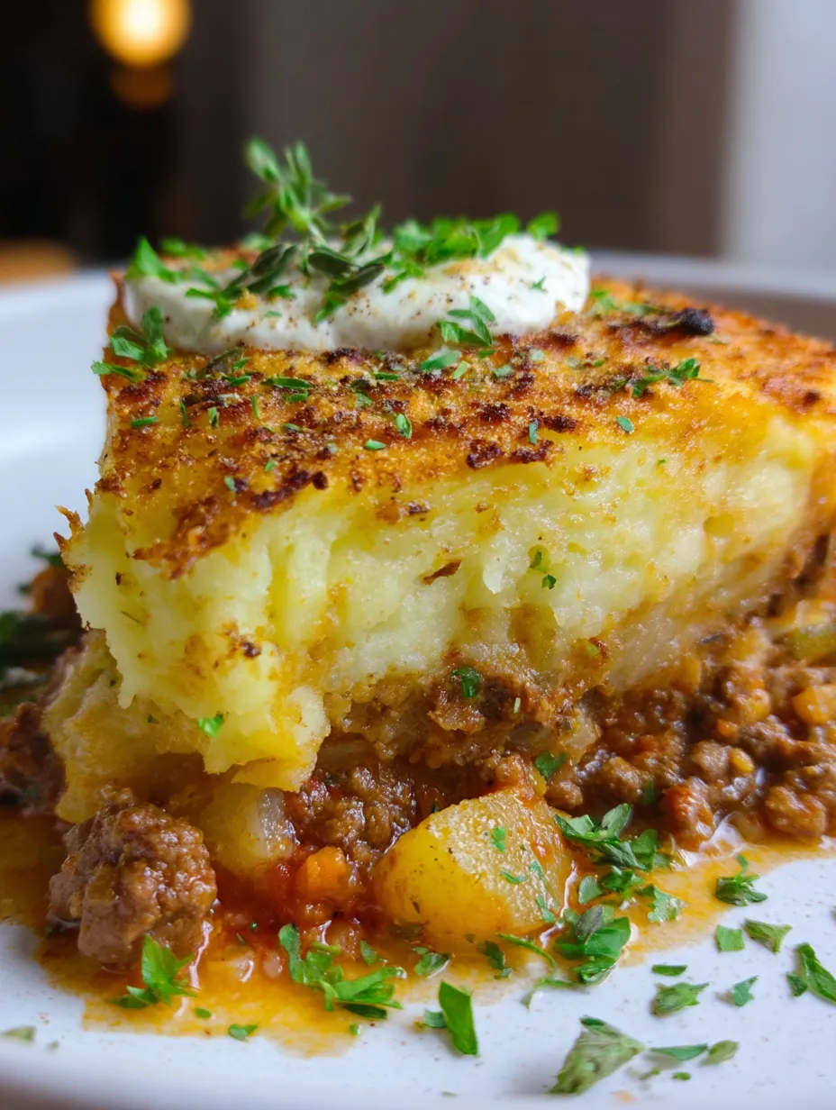 A plate of food with a slice of pie on it.