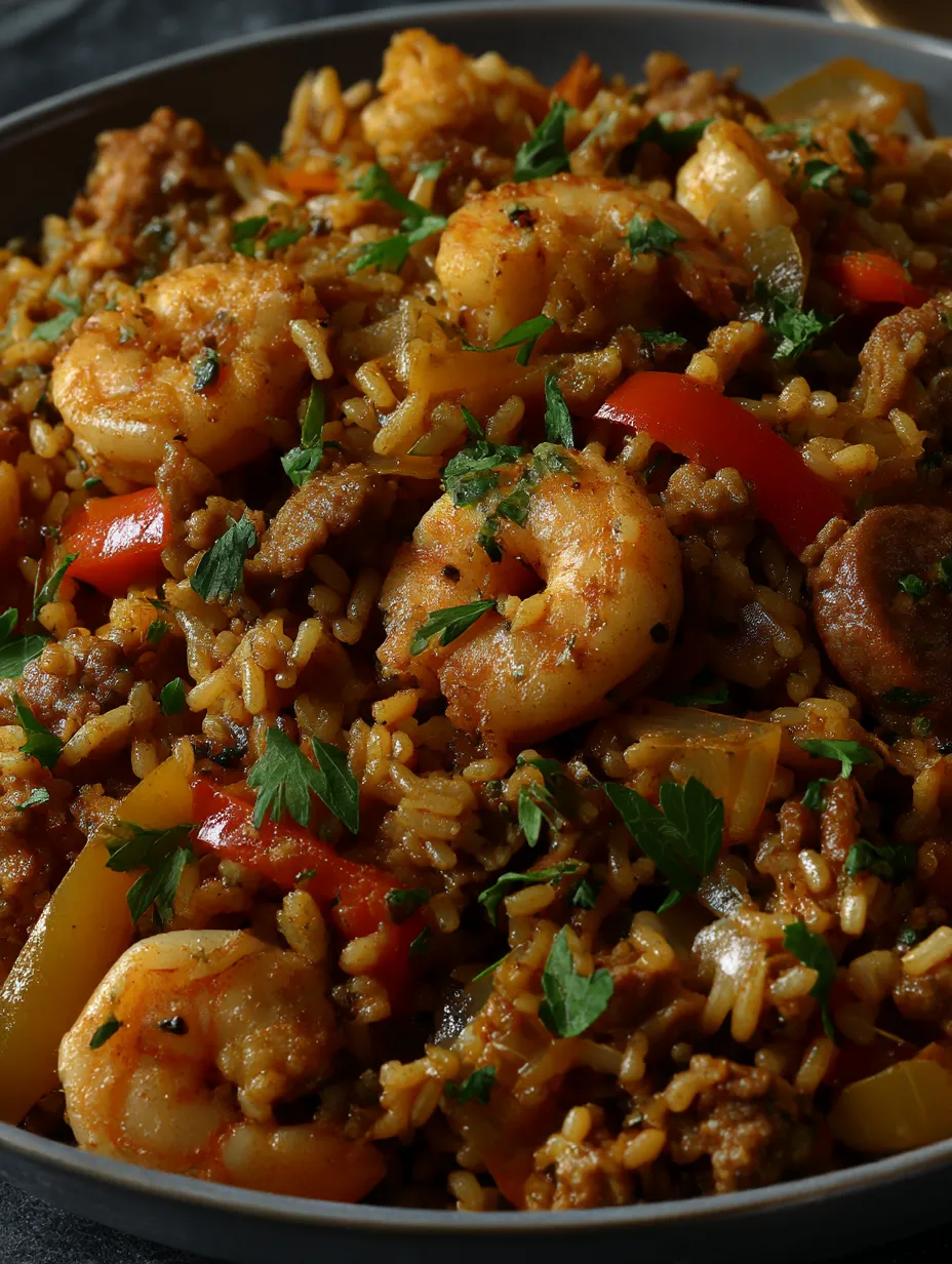 Sausage Shrimp Dirty Rice