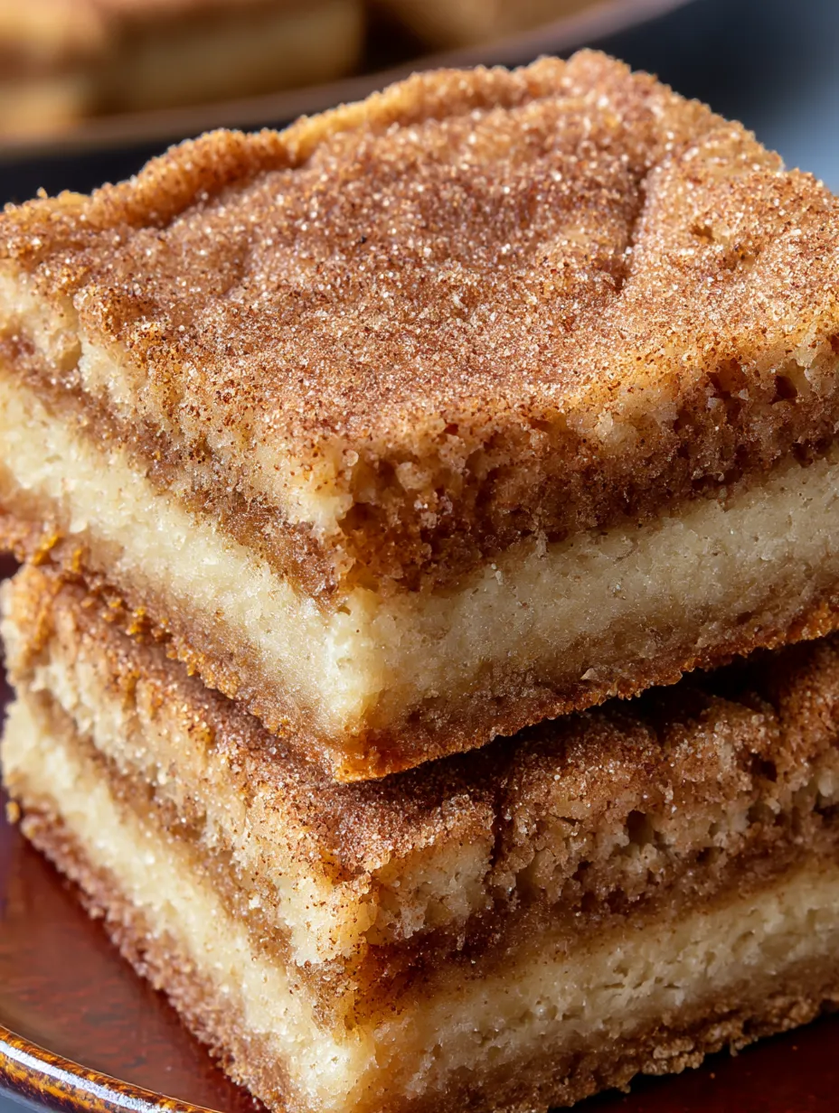 Chewy Snickerdoodle Cookie Bars.
