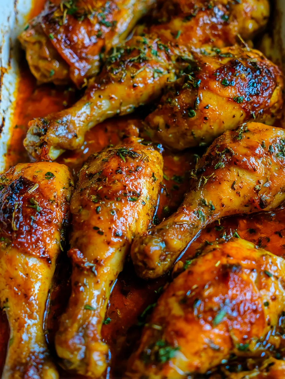Baked lemon butter chicken in a pan, golden and saucy.