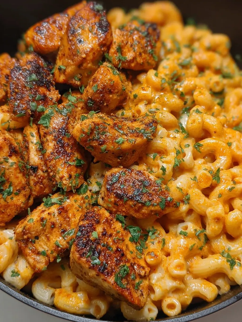 A bowl of macaroni and onions.