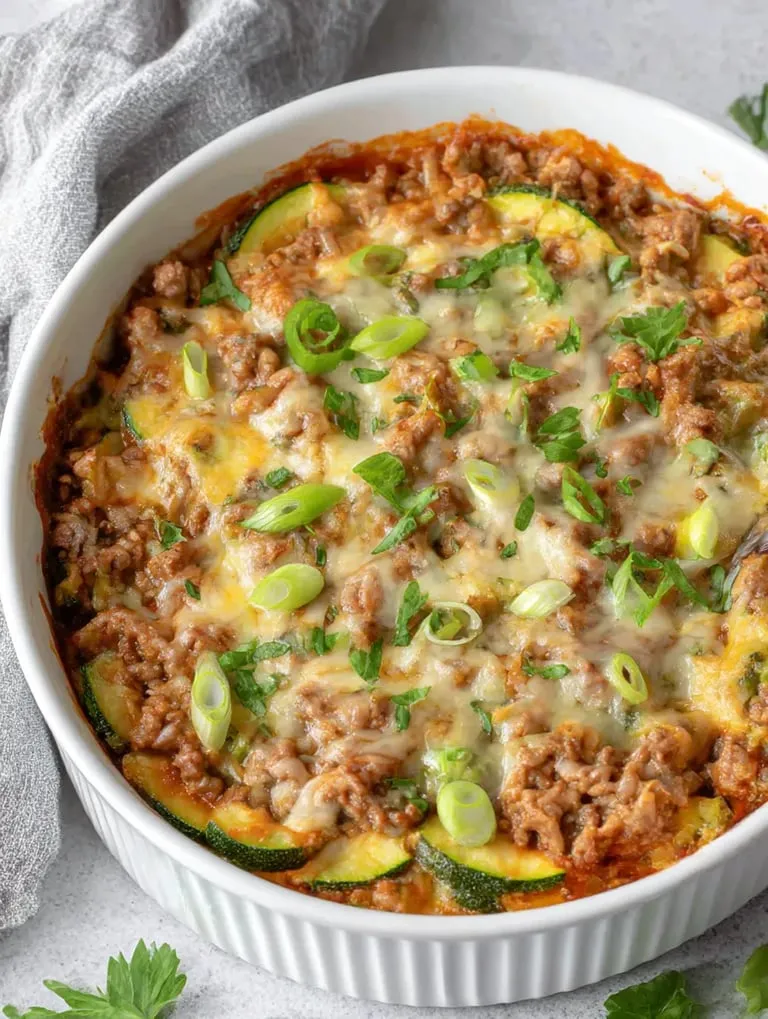 A white plate topped with a mix of onions, cheese, and ground beef.