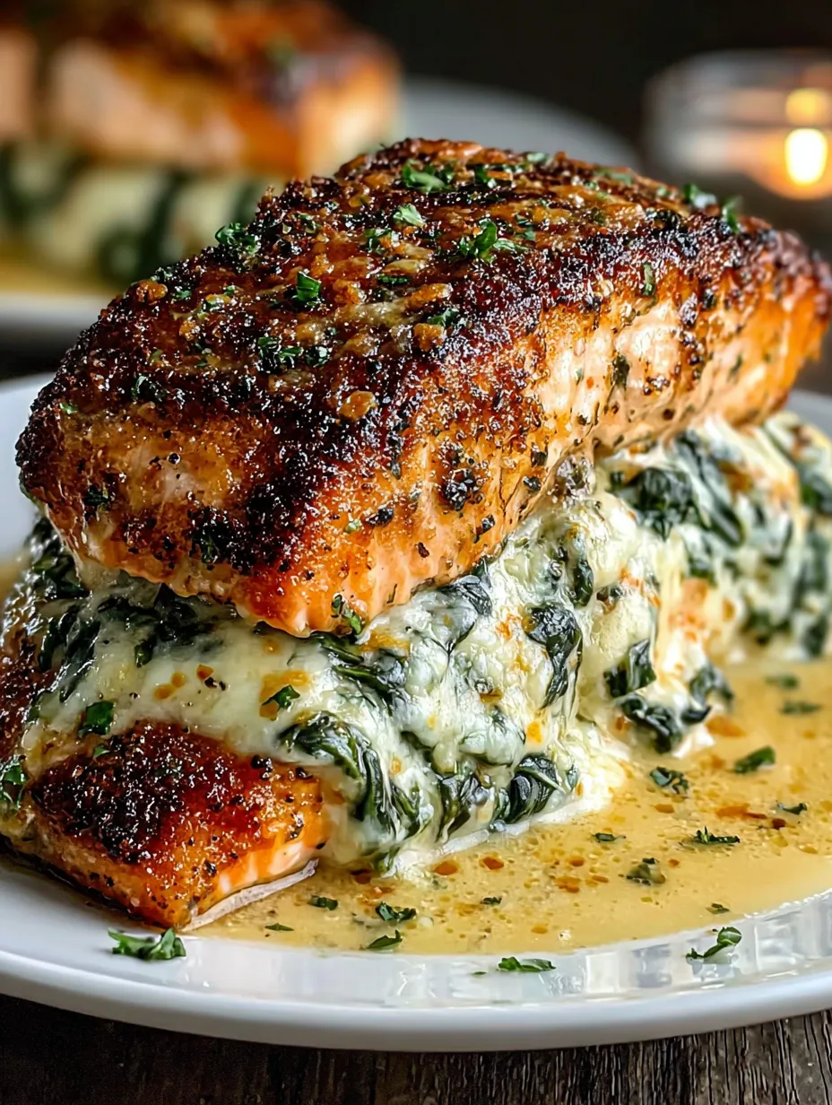 A platter with salad and salmon.