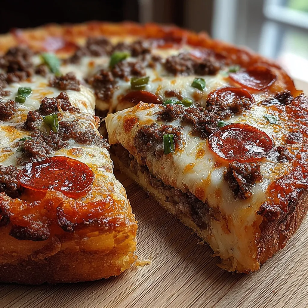 Half a pizza topped with tomatoes, basil, and pepperoni on a table.