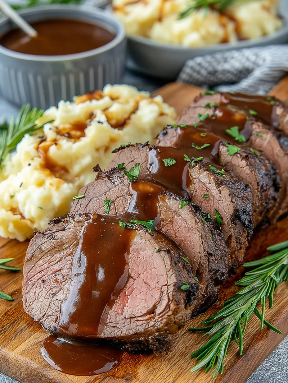A grilled steak with sauce on a plate.