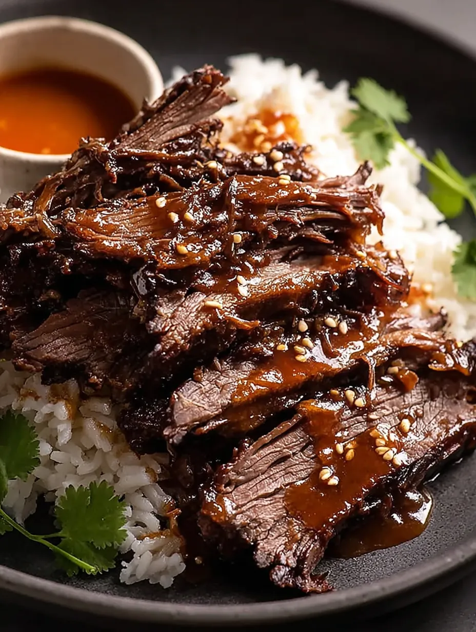 A mouthwatering steak with sauce on a plate.