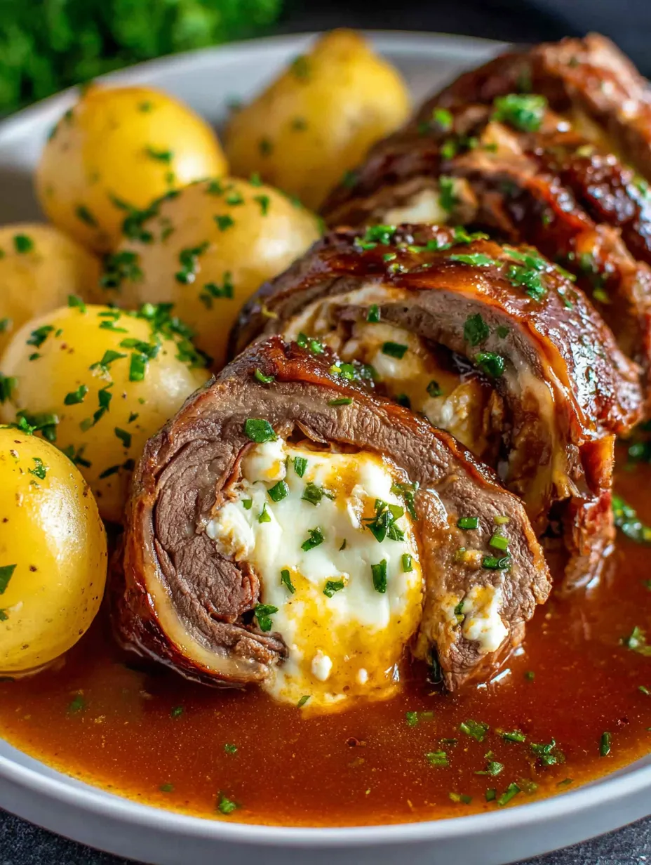 A braised beef dish with potatoes and onions.