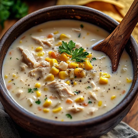 Rich and Creamy Chicken Corn Chowder