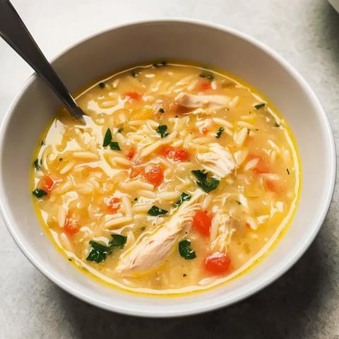 Chicken Orzo Lemon Soup