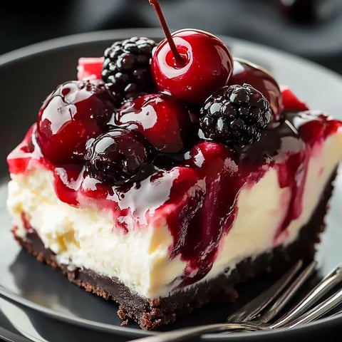 Chocolate Cherry Cheesecake Delight