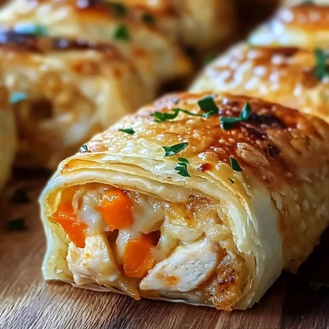 Cheesy chicken bacon roll