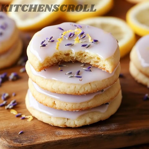 Soft Lemon and Lavender Cookies