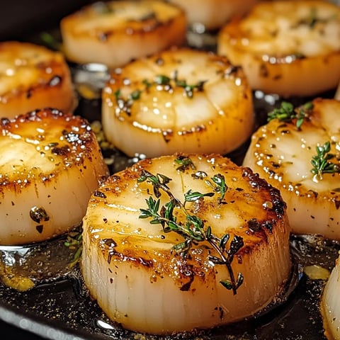 Garlic Butter Baked Scallops