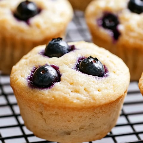 Golden blueberry pancake bites topped with fresh fruit, soft and fluffy.