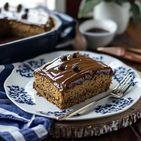 Caramel and Chocolate Coffee Cake