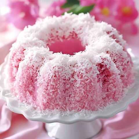 Fluffy Raspberry Coconut Snowball Dessert