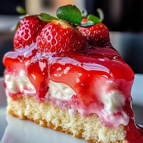 Earthquake Strawberry Cake